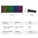Striker Techno Things™-Teclado Mecânico RGB com Switch Red